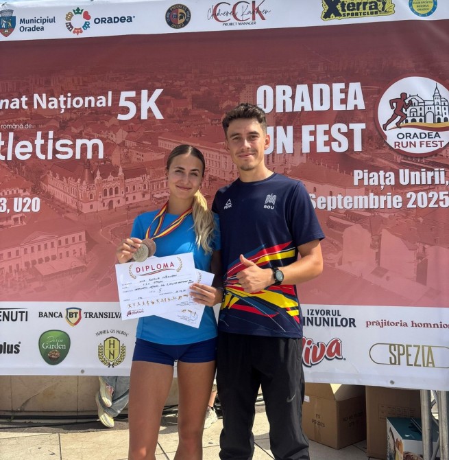 Iulia Mărgineanu, dublă medaliată la CN de alergare pe șosea