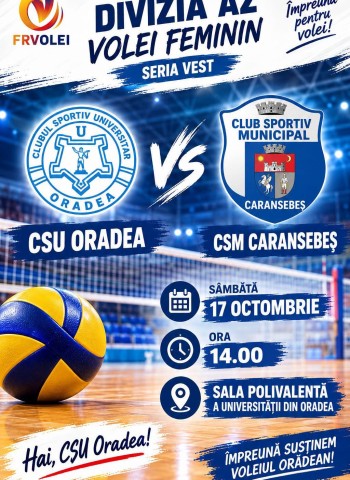 Weekend plin pentru secțiile cu jocuri de echipă ale CSU Oradea